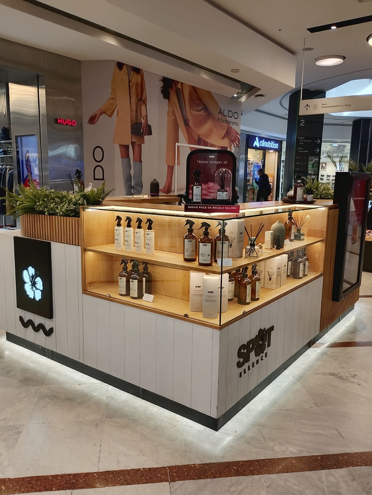 Interior de Mall Parque Arauco en Las Condes