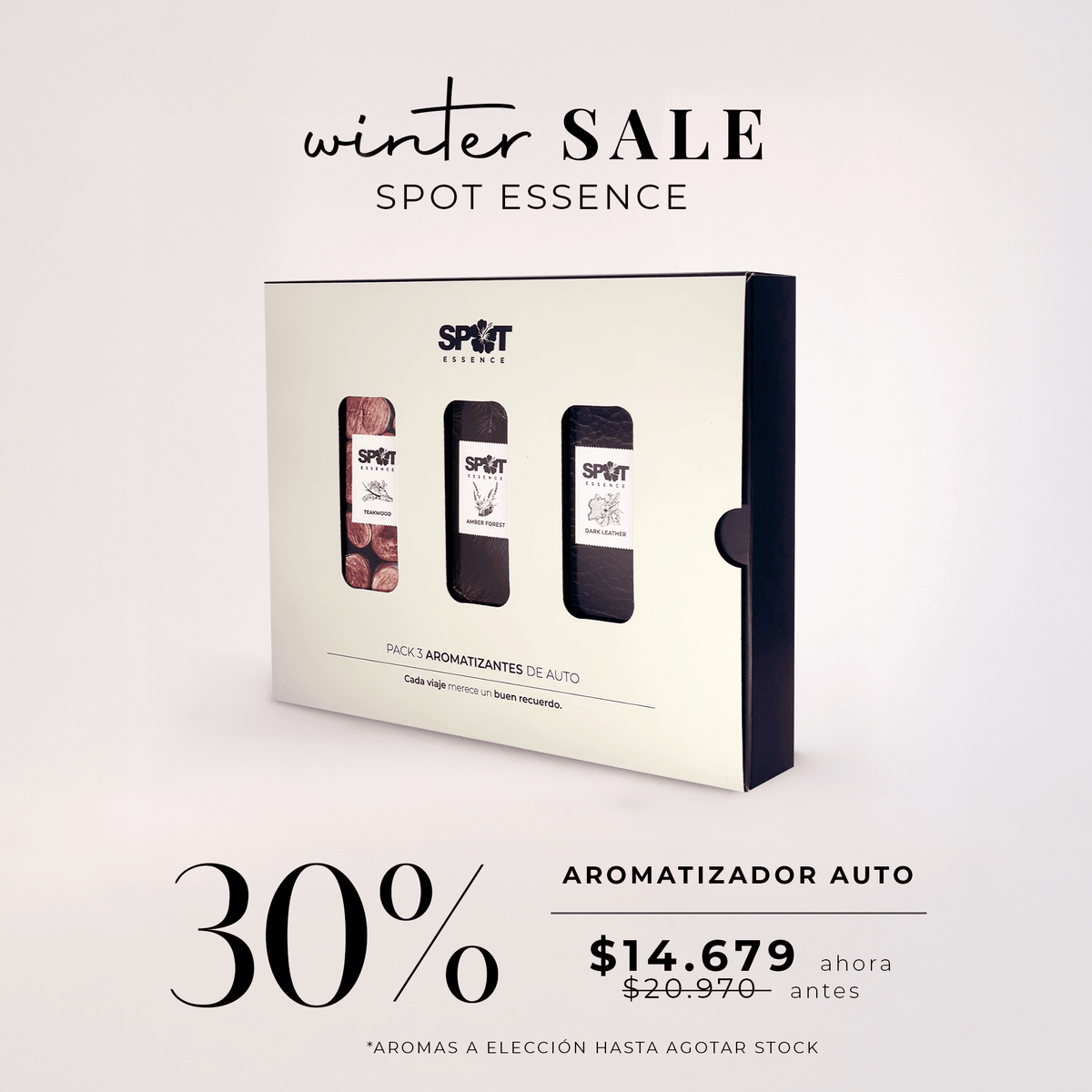 Pack 3 Aromatizadores de Auto
