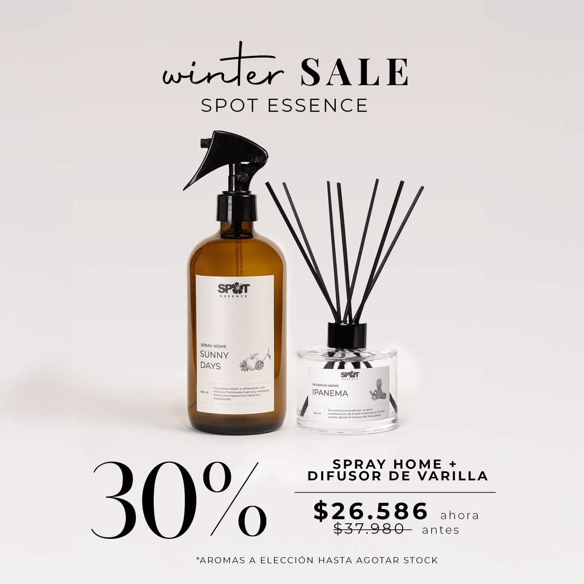 Pack Spray Home + Difusor de Varillas