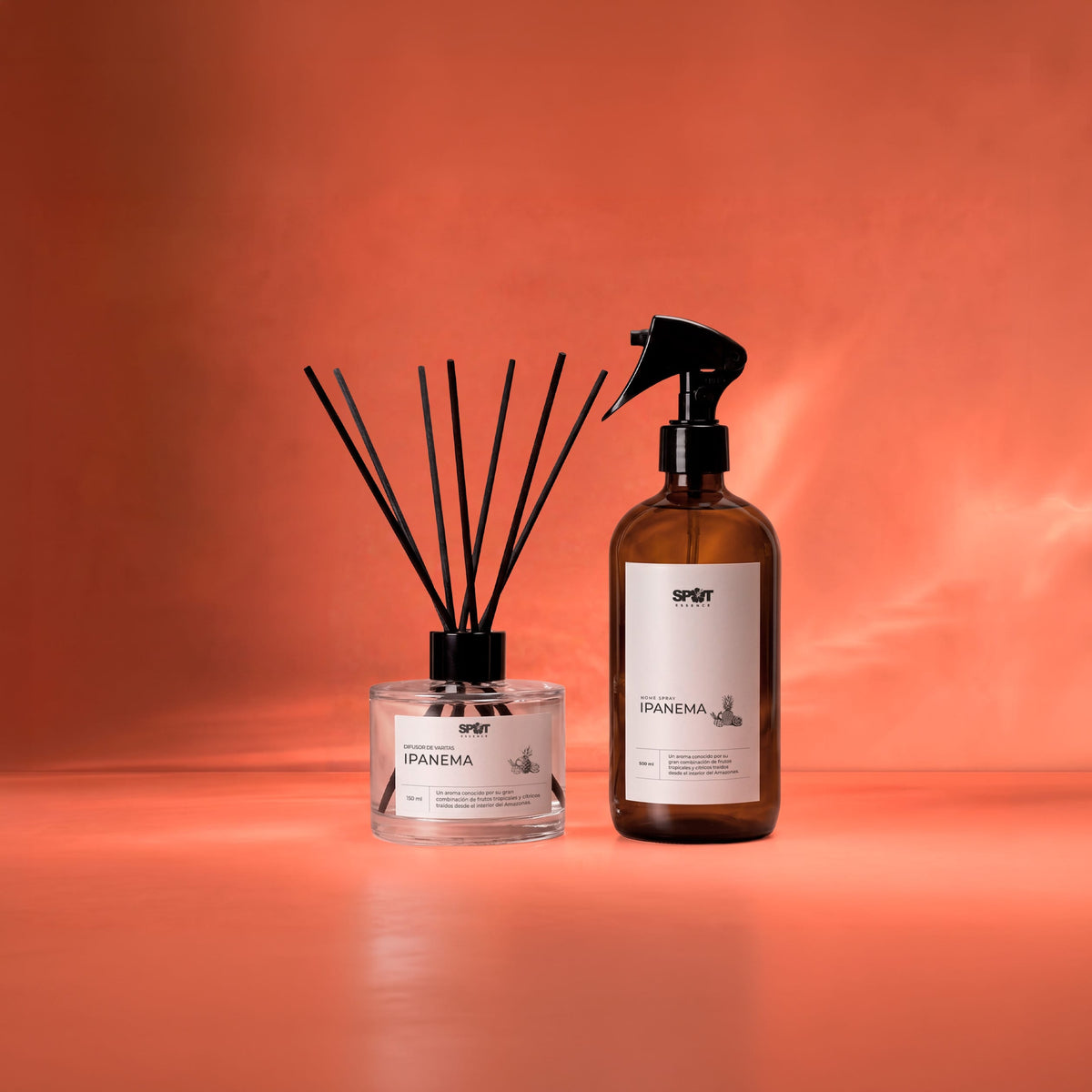 Pack Home Spray 500ml Ambar + Difusor de Varillas 150ml