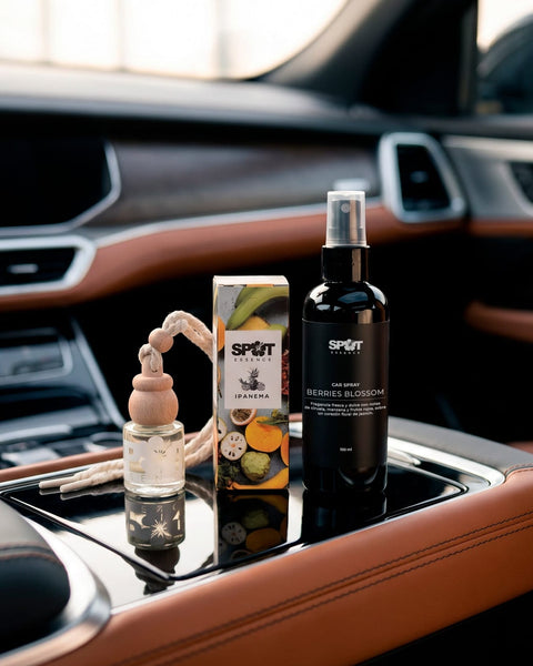 Pack Aromatizador de Auto 8ml + Car Spray 100ml Aroma a Elección