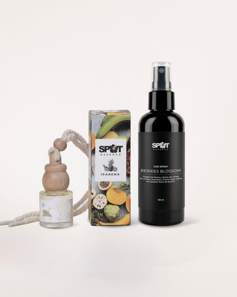 Pack Aromatizador de Auto 8ml + Car Spray 100ml Aroma a Elección