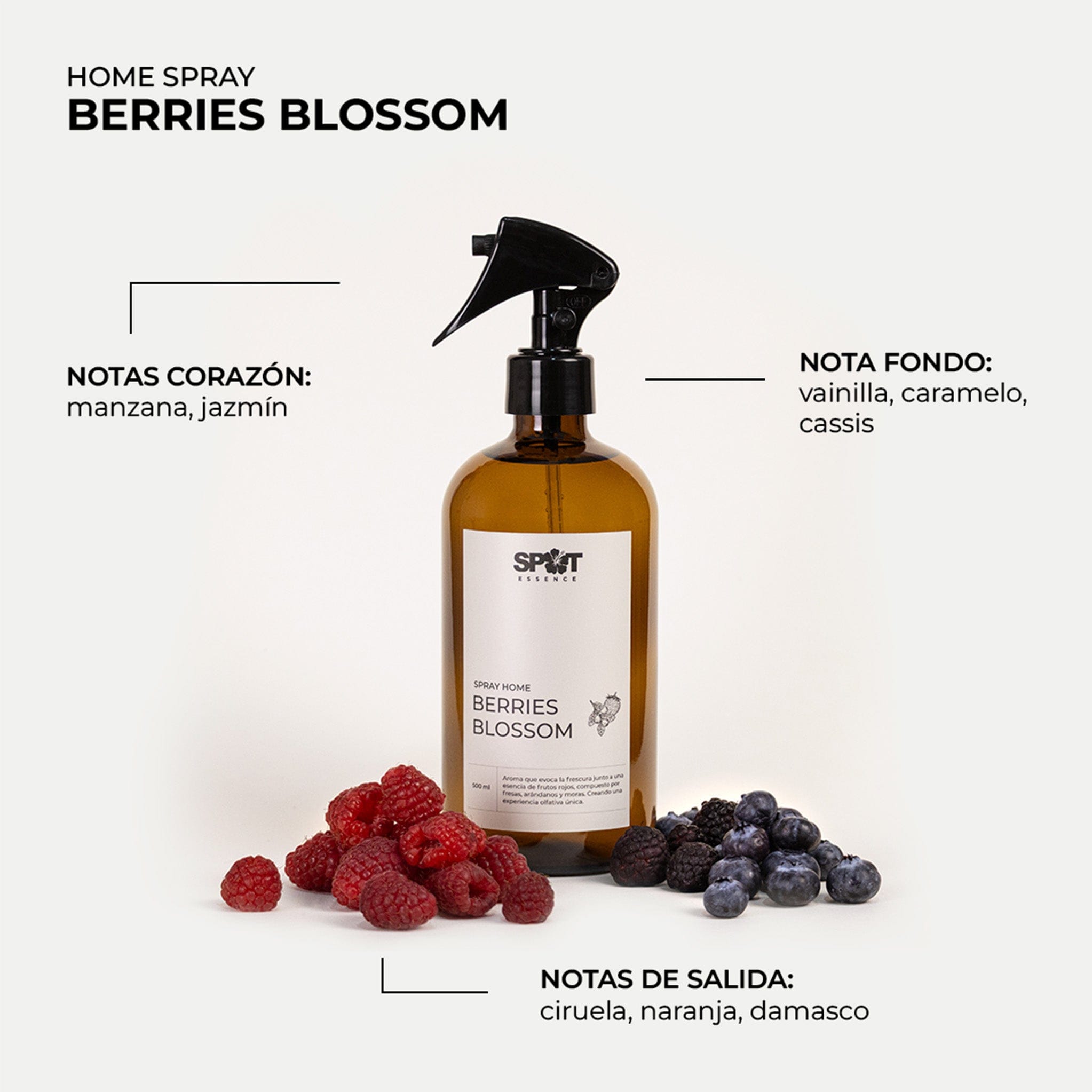 Home Spray Berries Blossom 500ml – Spot Essence
